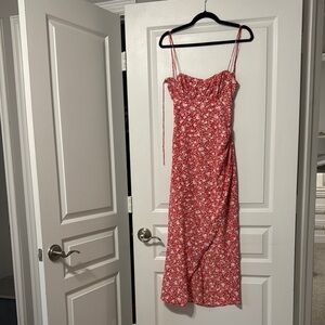 Zara - Floral Red Dress